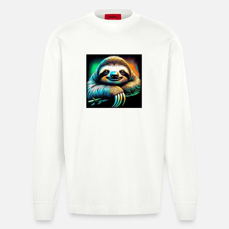 Faultier - Heavyweight Oversized Organic Langarmshirt Made in EU - OFF WHITE