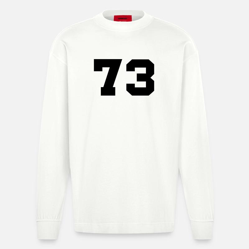 73- - Heavyweight Oversized Organic Langarmshirt Made in EU - OFF WHITE