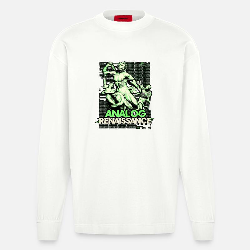 Analog Renaissance - Heavyweight Oversized Organic Langarmshirt Made in EU - OFF WHITE