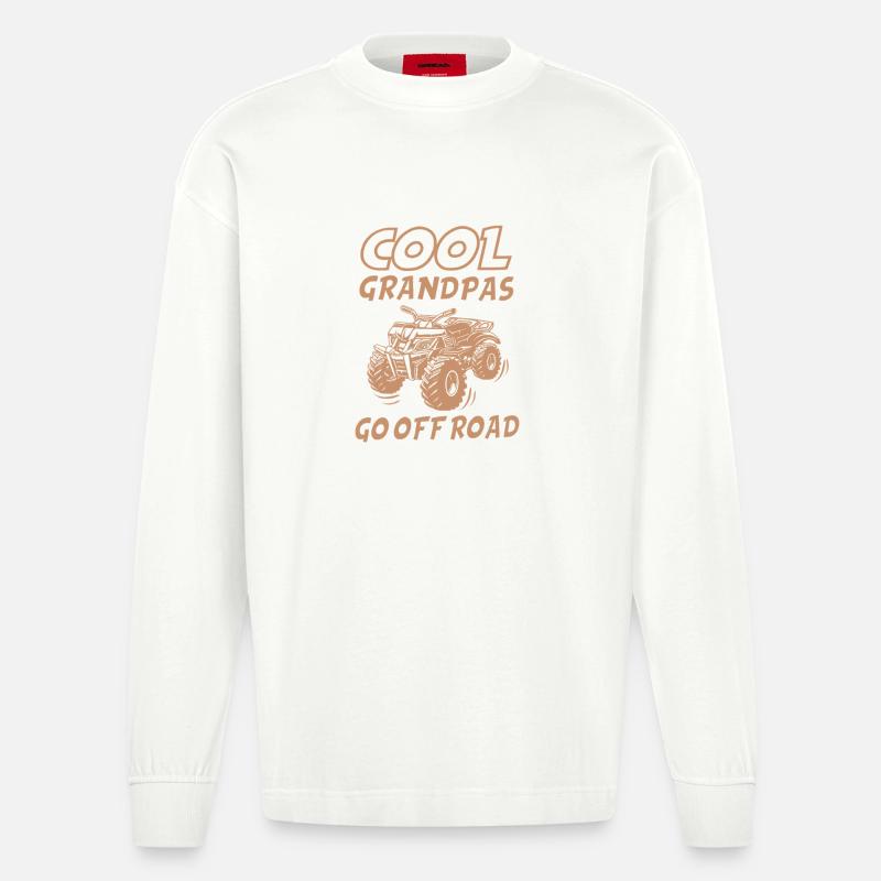 Quad - Heavyweight Oversized Organic Langarmshirt Made in EU - OFF WHITE