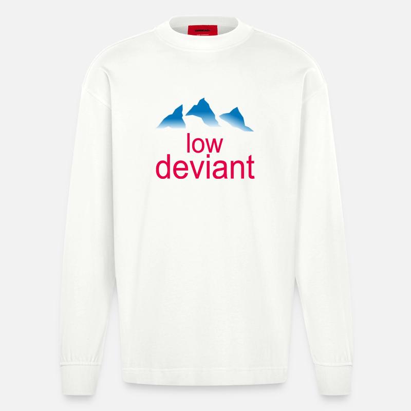Low Deviant - Heavyweight Oversized Organic Langarmshirt Made in EU - OFF WHITE
