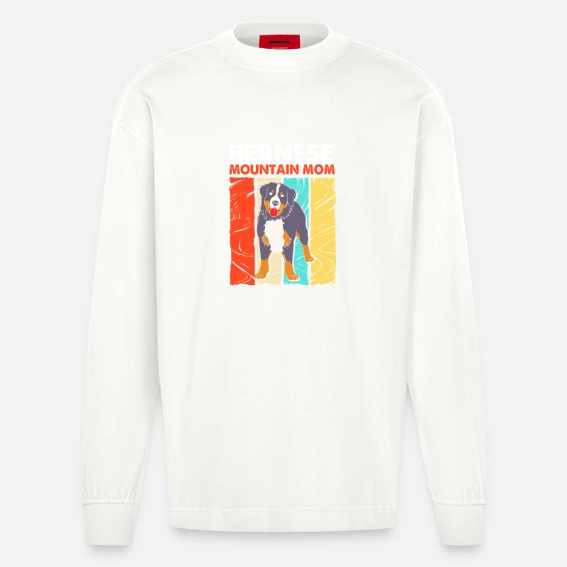 Bouvier bernois - Manches longues bio épais oversize fabriqué en UE - OFF WHITE