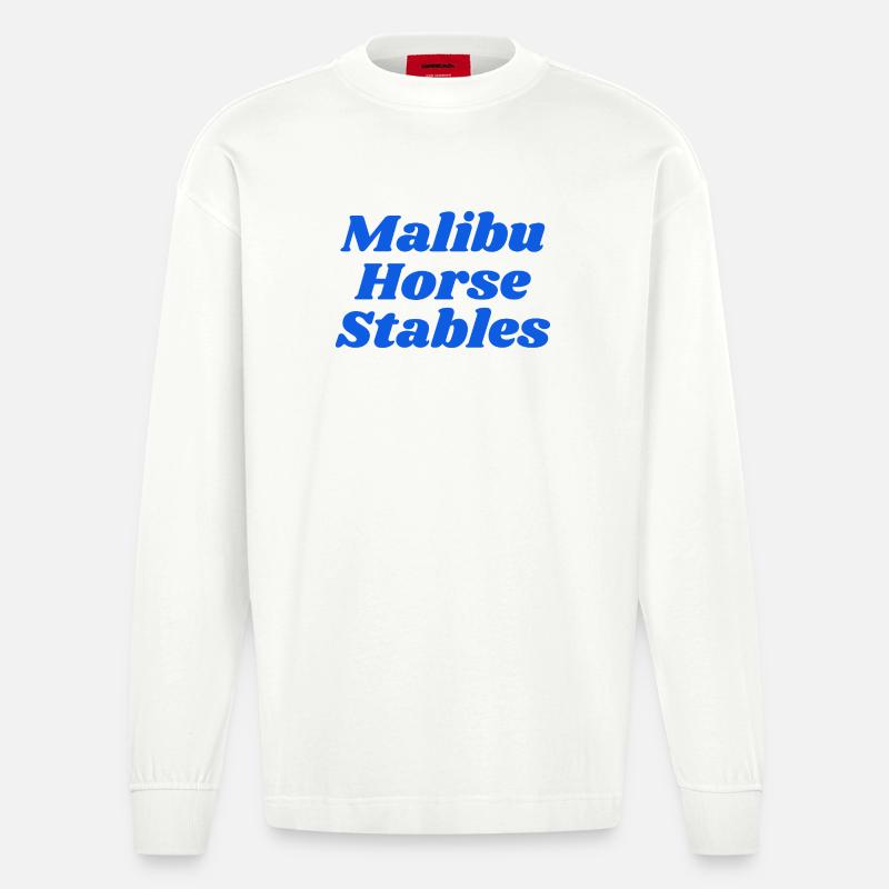 Écuries de Malibu - Manches longues bio épais oversize fabriqué en UE - OFF WHITE