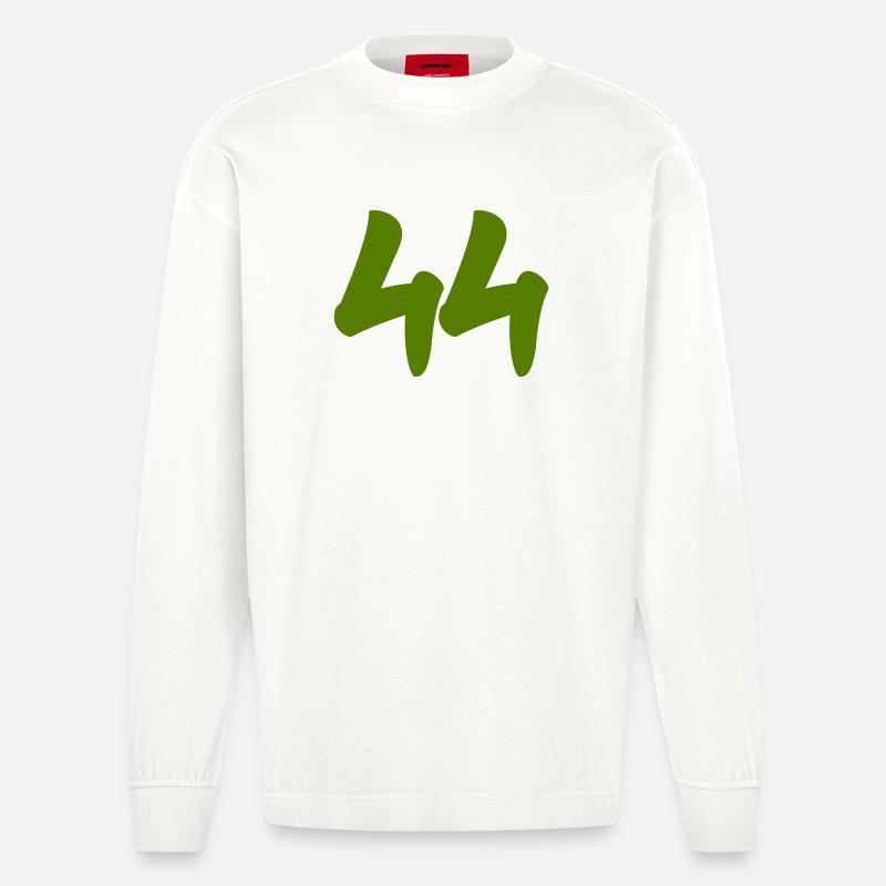 44- - Manches longues bio épais oversize fabriqué en UE - OFF WHITE