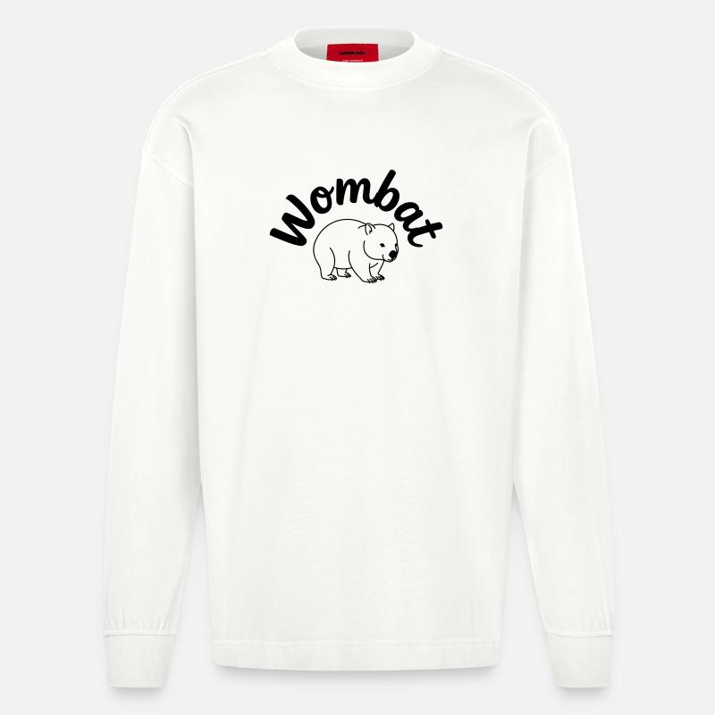 Wombat - Heavyweight Oversized Organic Langarmshirt Made in EU - OFF WHITE