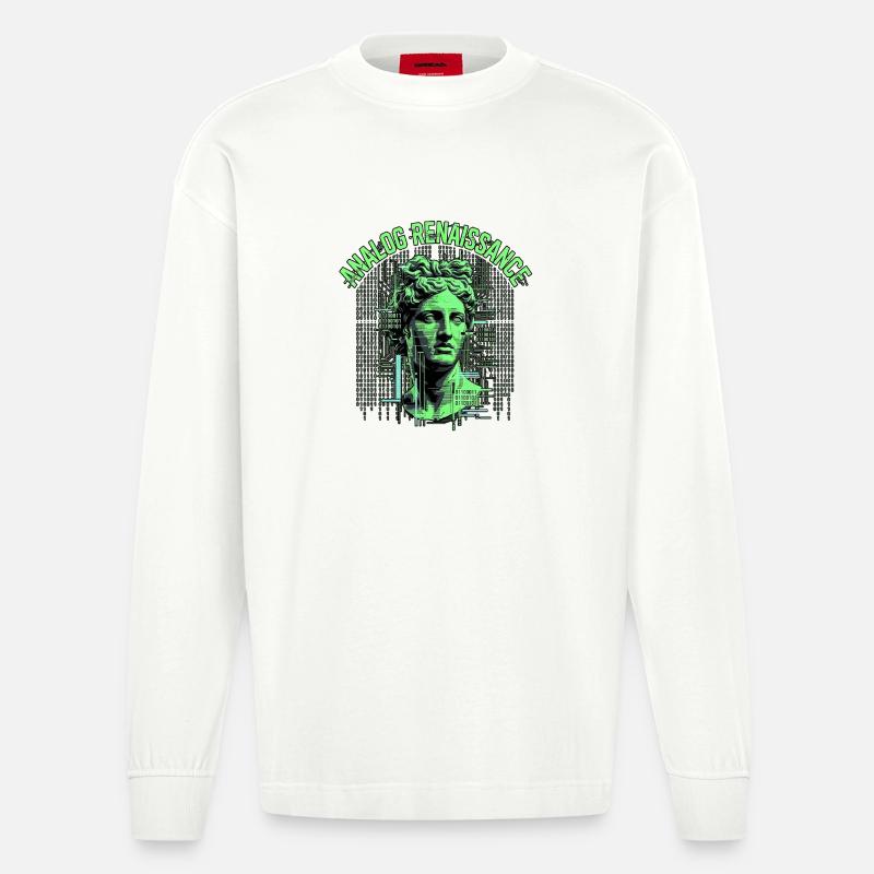 Analog Renaissance Tech - Heavyweight Oversized Organic Longsleeve Shirt Made in EU - OFF WHITE
