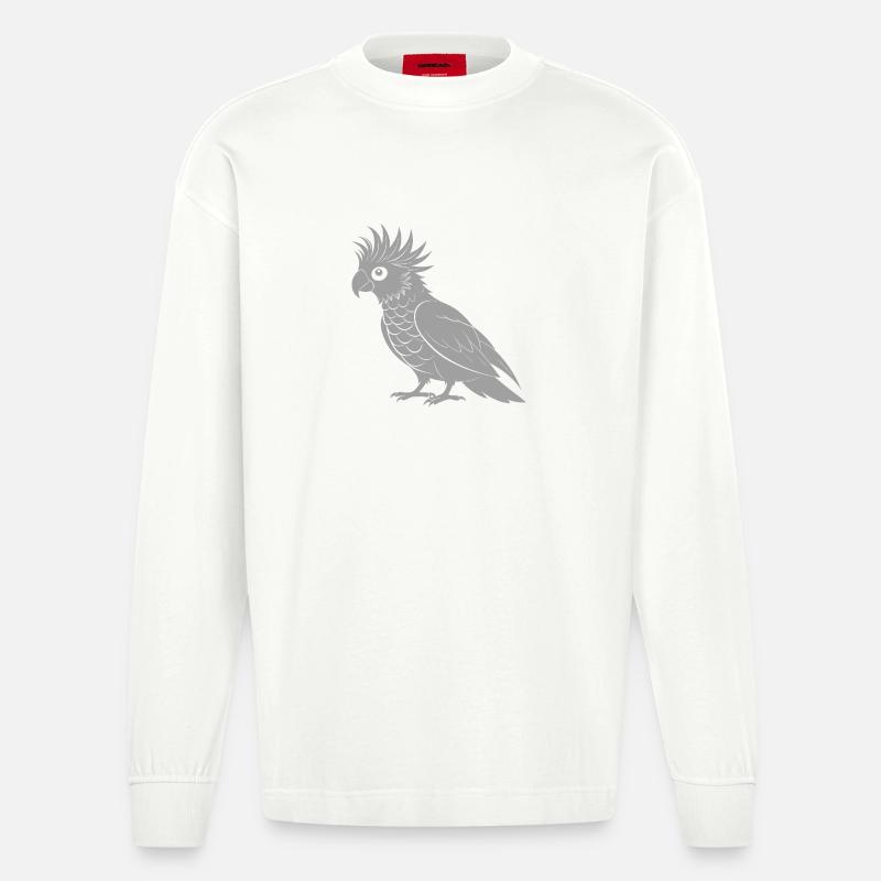 Kakadu - Heavyweight Oversized Organic Langarmshirt Made in EU - OFF WHITE