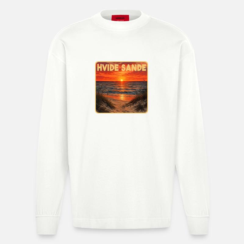 Hvide Sande Dänemark - Heavyweight Oversized Organic Langarmshirt Made in EU - OFF WHITE