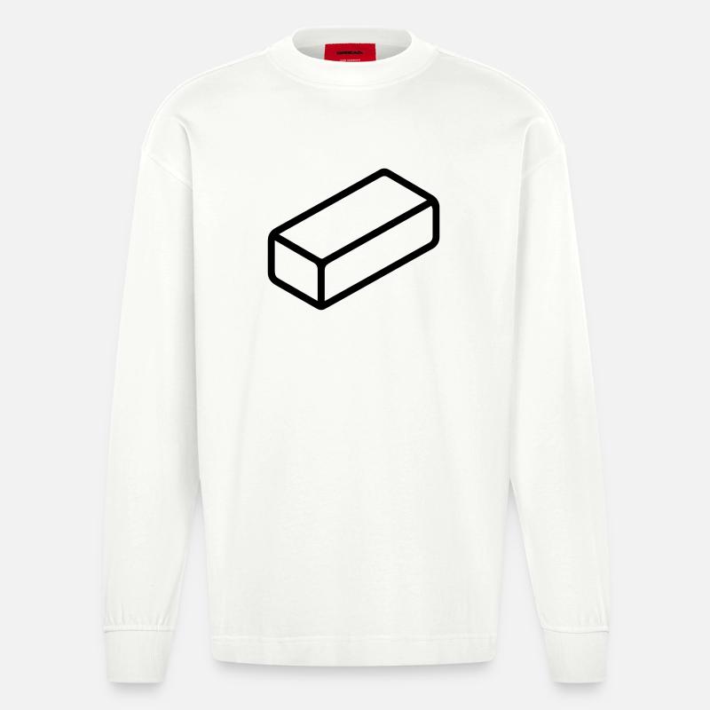 Ziegel - Heavyweight Oversized Organic Langarmshirt Made in EU - OFF WHITE