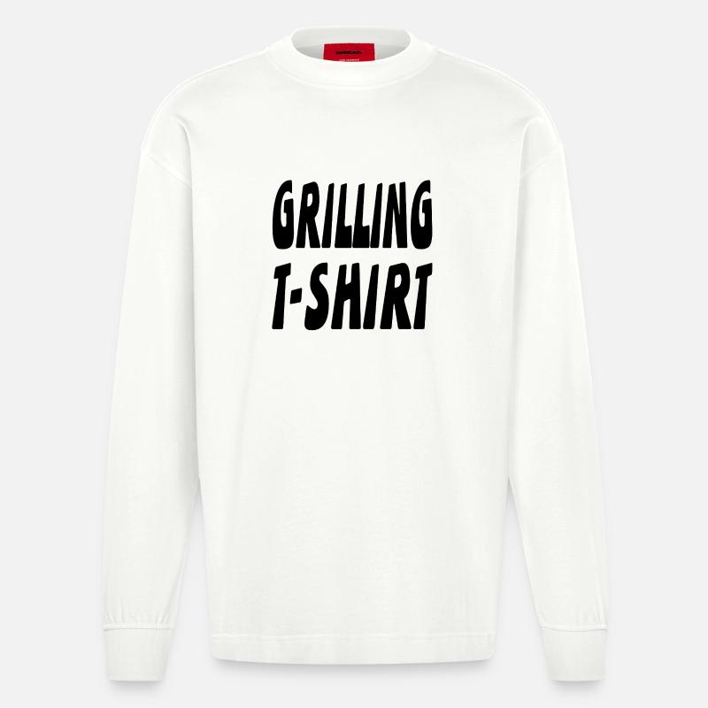 Griller - Manches longues bio épais oversize fabriqué en UE - OFF WHITE
