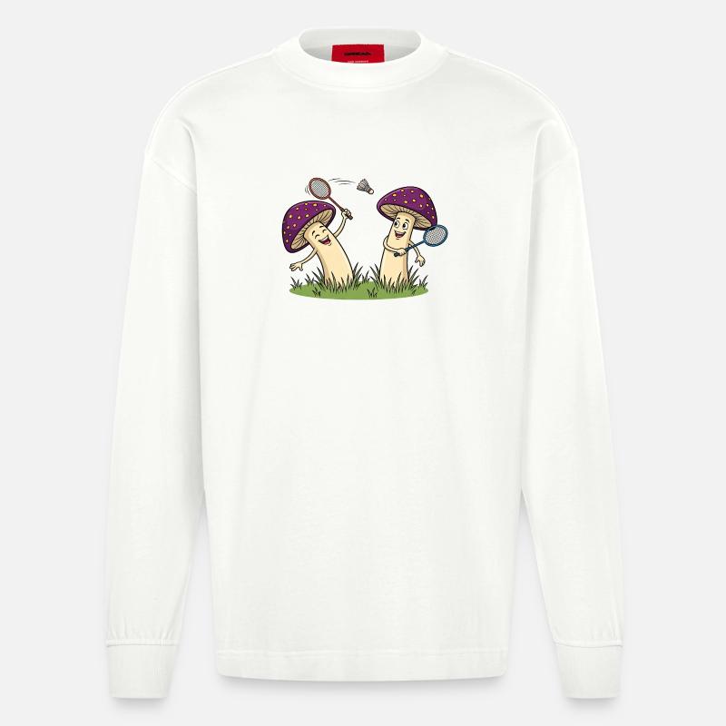 Volant - Manches longues bio épais oversize fabriqué en UE - OFF WHITE