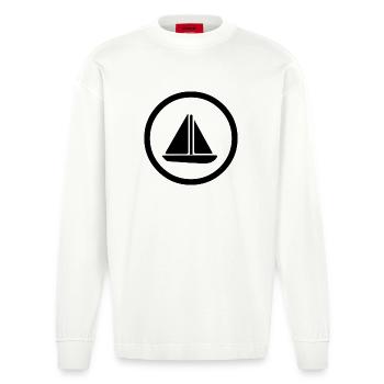 Sail - Heavyweight Oversized Organic Longsleeve Shirt Made in EU - OFF WHITE - Front