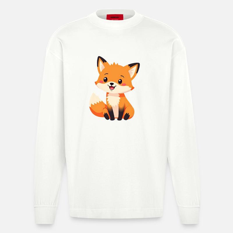 Fuchs - Heavyweight Oversized Organic Langarmshirt Made in EU - OFF WHITE