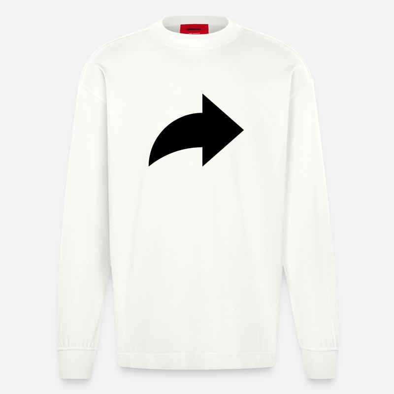 Pfeil, share - Heavyweight Oversized Organic Langarmshirt Made in EU - OFF WHITE