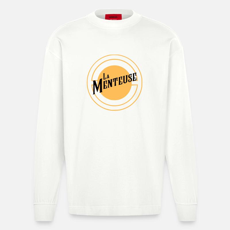La Menteuse - Manches longues bio épais oversize fabriqué en UE - OFF WHITE