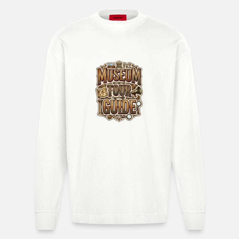 Guide du musée - Manches longues bio épais oversize fabriqué en UE - OFF WHITE