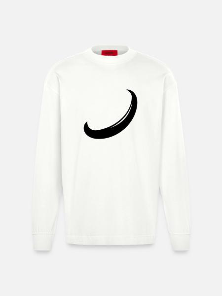 boomerang - Heavyweight Oversized Organic Longsleeve Shirt Made in EU - OFF WHITE