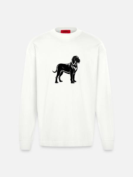 Bluthund - Heavyweight Oversized Organic Langarmshirt Made in EU - OFF WHITE