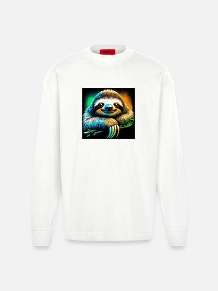 Faultier - Heavyweight Oversized Organic Langarmshirt Made in EU - OFF WHITE