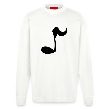 Note - Manches longues bio épais oversize fabriqué en UE - OFF WHITE - Devant
