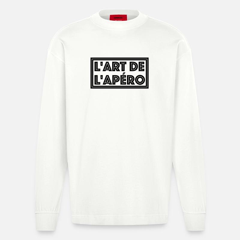 Apéro - Heavyweight Oversized Organic Langarmshirt Made in EU - OFF WHITE