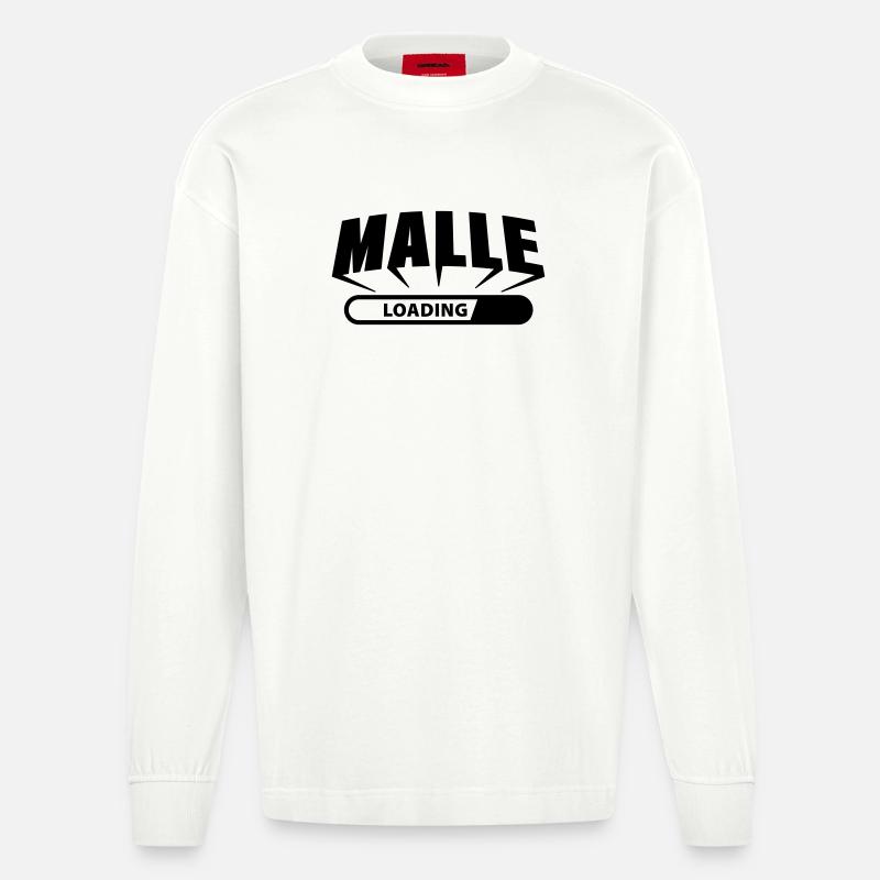 Malle loading - Heavyweight Oversized Organic Langarmshirt Made in EU - OFF WHITE