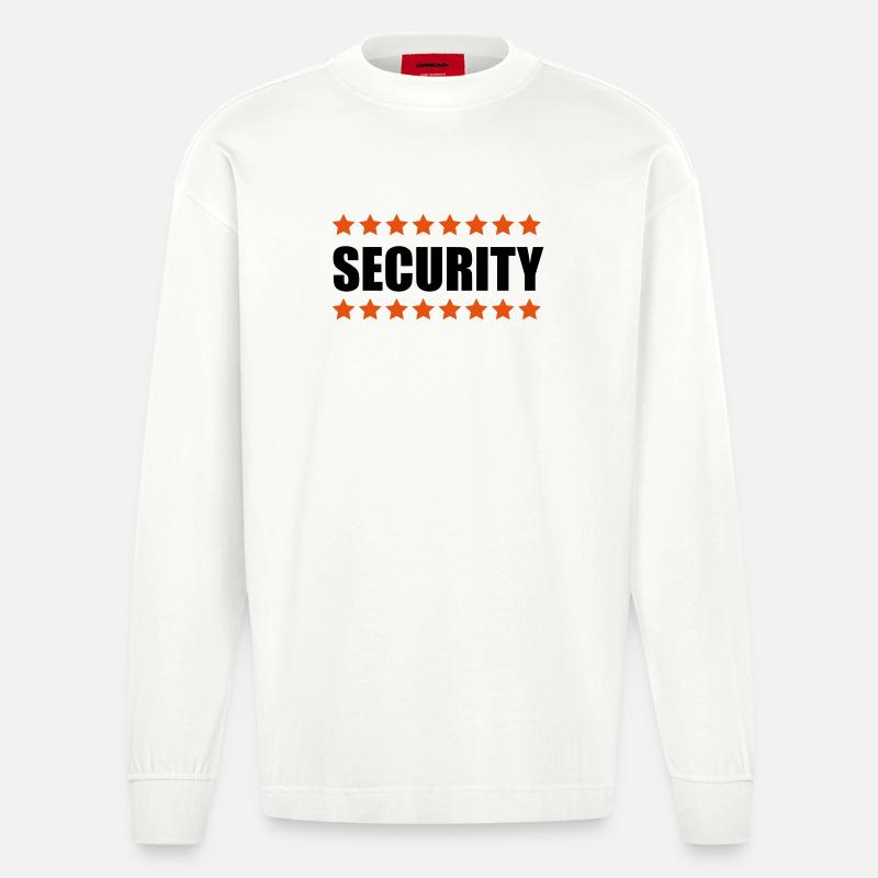 Security - Manches longues bio épais oversize fabriqué en UE - OFF WHITE