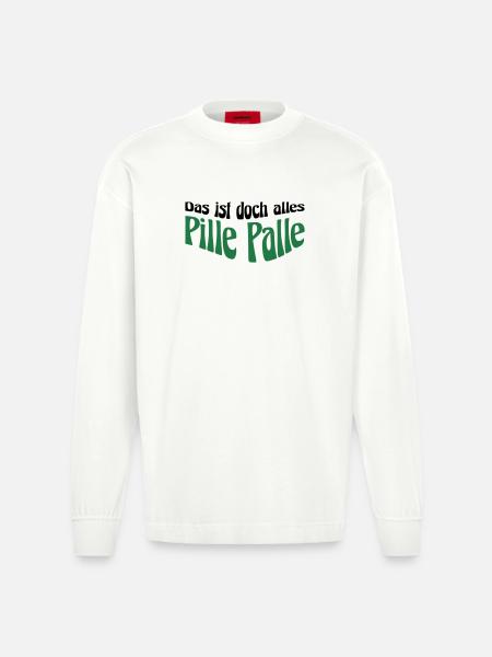 Pille Palle - Heavyweight Oversized Organic Langarmshirt Made in EU - OFF WHITE