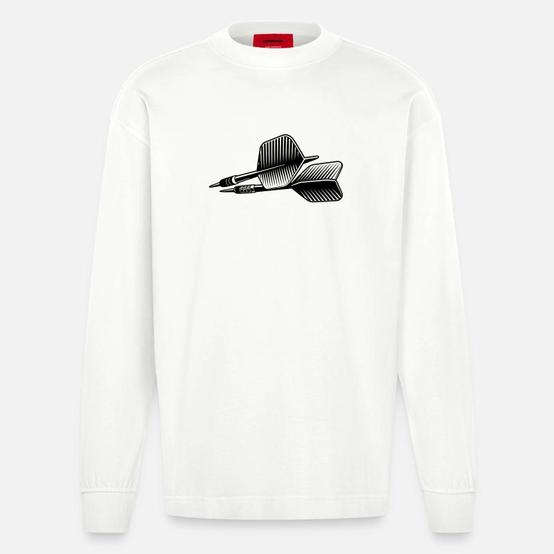 Fléchettes - Manches longues bio épais oversize fabriqué en UE - OFF WHITE