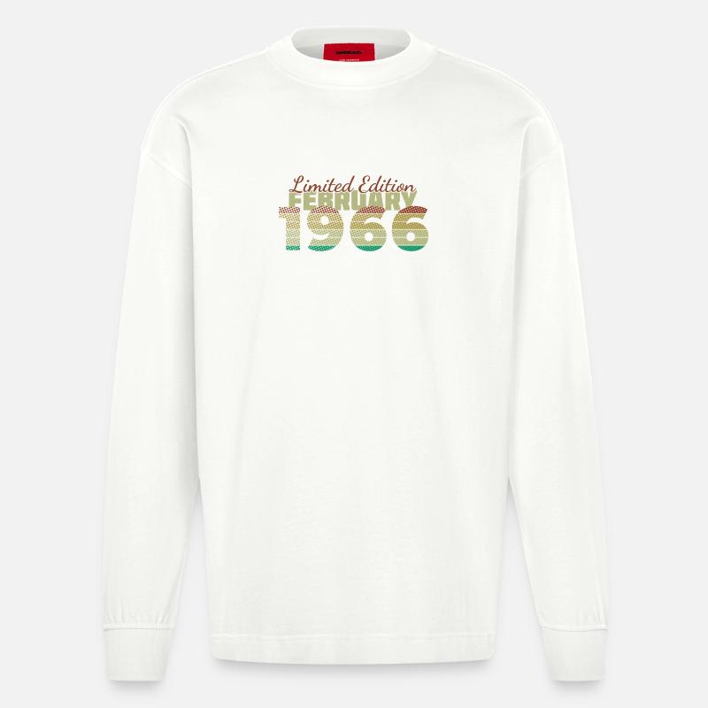 60e anniversaire Édition Limitée (SCR) 02/1966 - Manches longues bio épais oversize fabriqué en UE - OFF WHITE