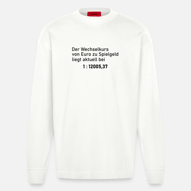 Wechselkurs - Heavyweight Oversized Organic Langarmshirt Made in EU - OFF WHITE