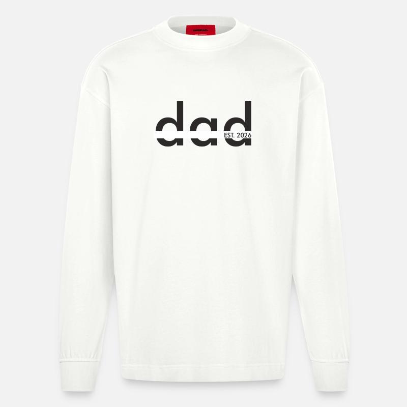 Graphique Dead EST 2026 - Manches longues bio épais oversize fabriqué en UE - OFF WHITE