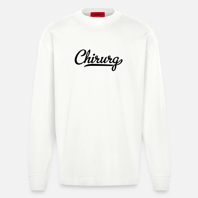 Chirurg - Heavyweight Oversized Organic Langarmshirt Made in EU - OFF WHITE