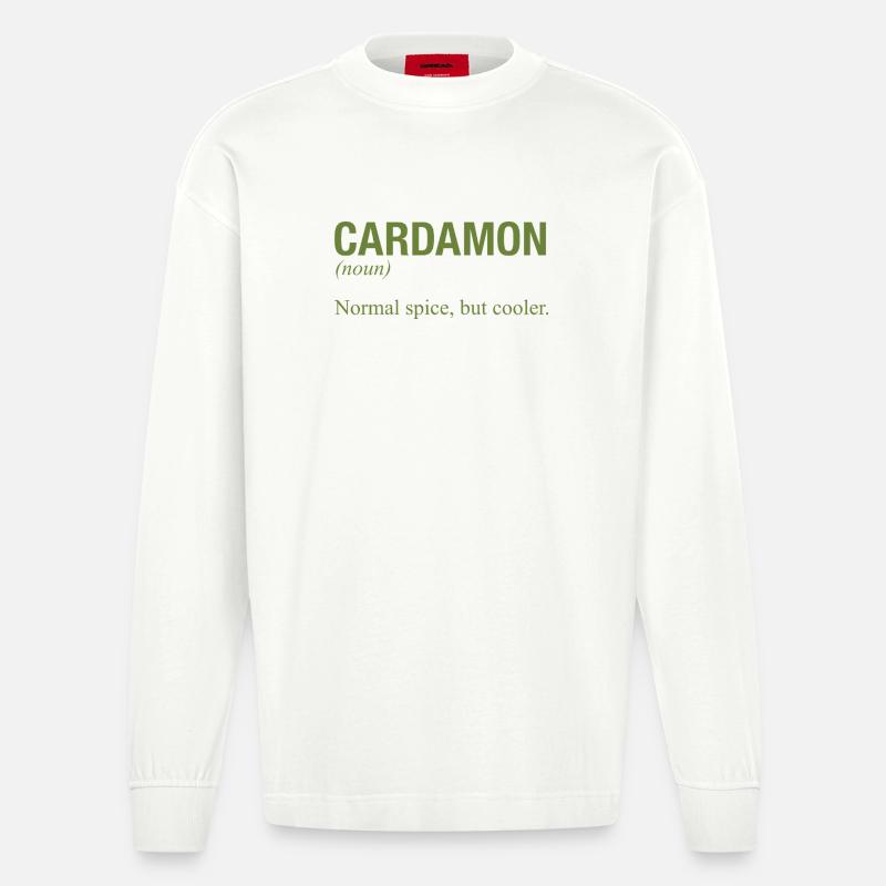 CARDAMON Kardamom - Heavyweight Oversized Organic Langarmshirt Made in EU - OFF WHITE