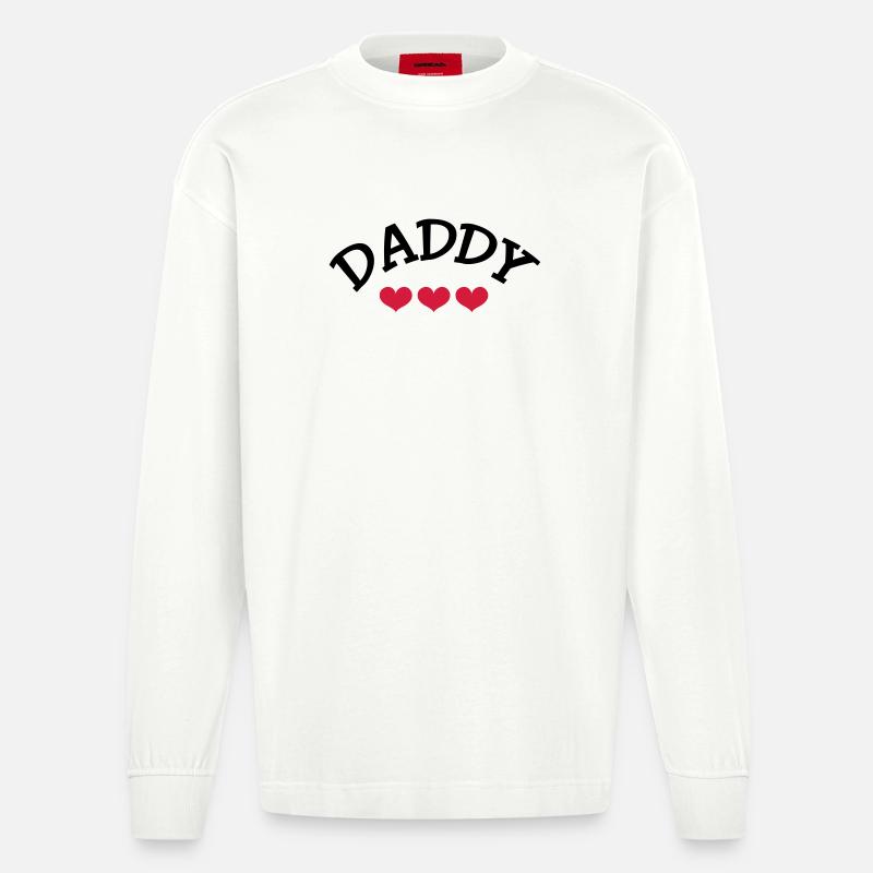 Daddy - Heavyweight Oversized Organic Longsleeve Shirt Made in EU - OFF WHITE
