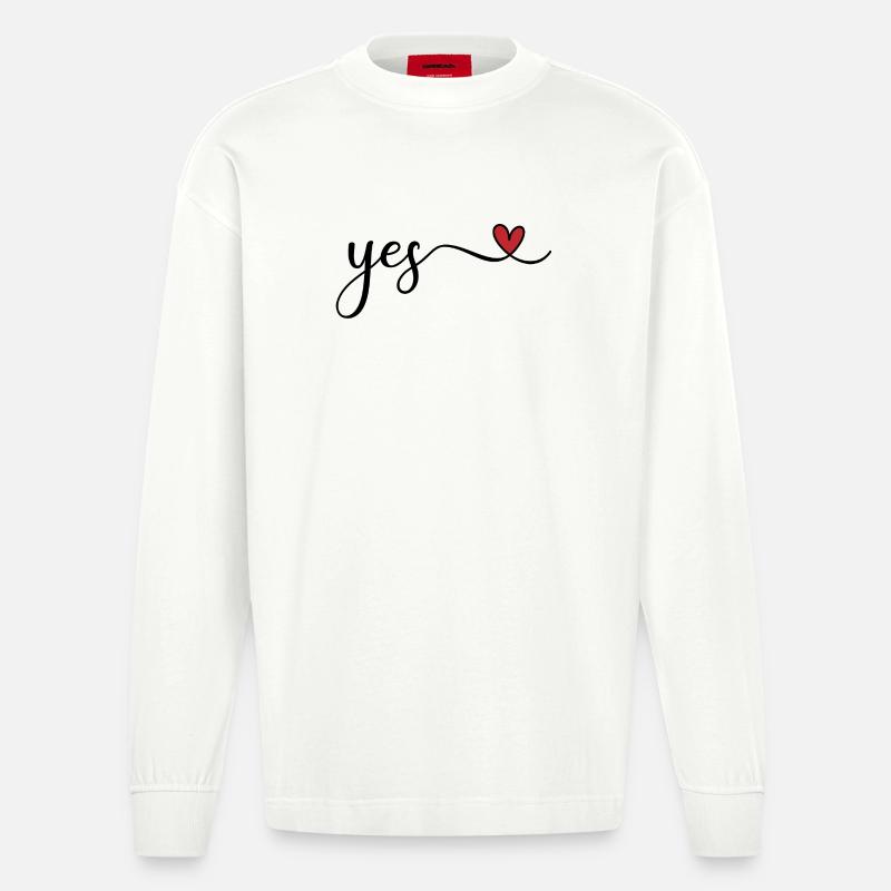 yes - Manches longues bio épais oversize fabriqué en UE - OFF WHITE