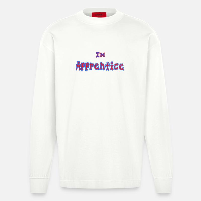 I-m_Apprentice - Heavyweight Oversized Organic Langarmshirt Made in EU - OFF WHITE