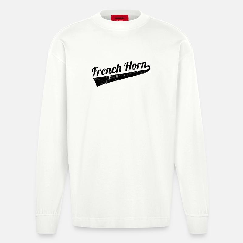 Bugle - Heavyweight Oversized Organic Longsleeve Shirt Made in EU - OFF WHITE