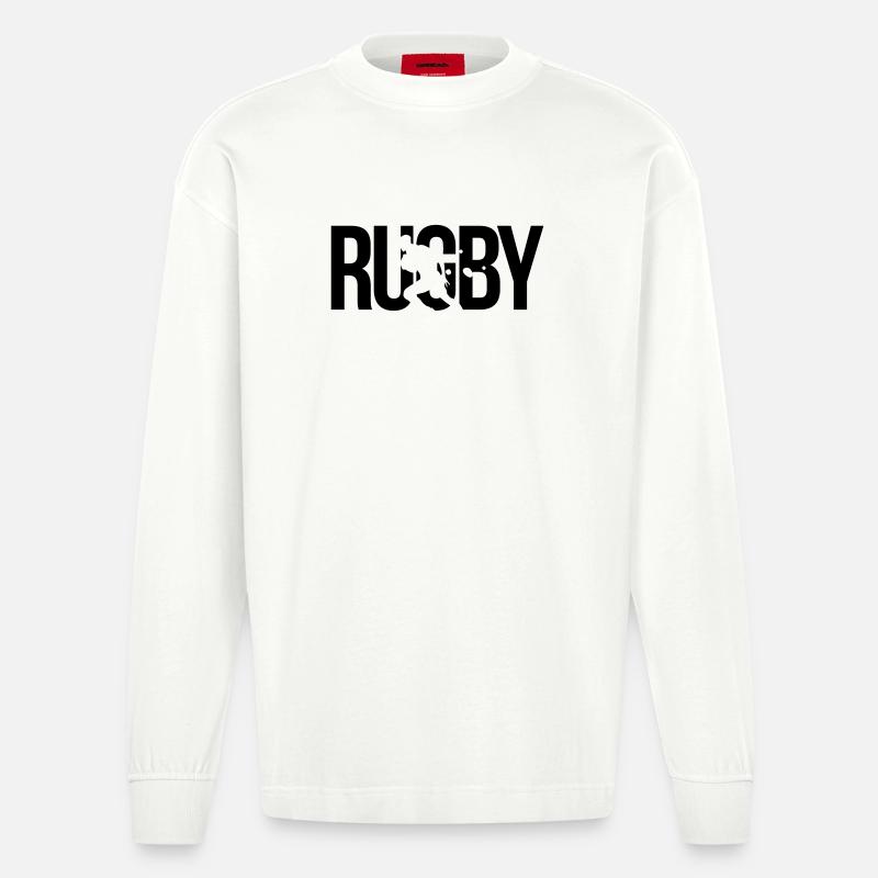 rugby - Heavyweight Oversized Organic Longsleeve Shirt Made in EU - OFF WHITE