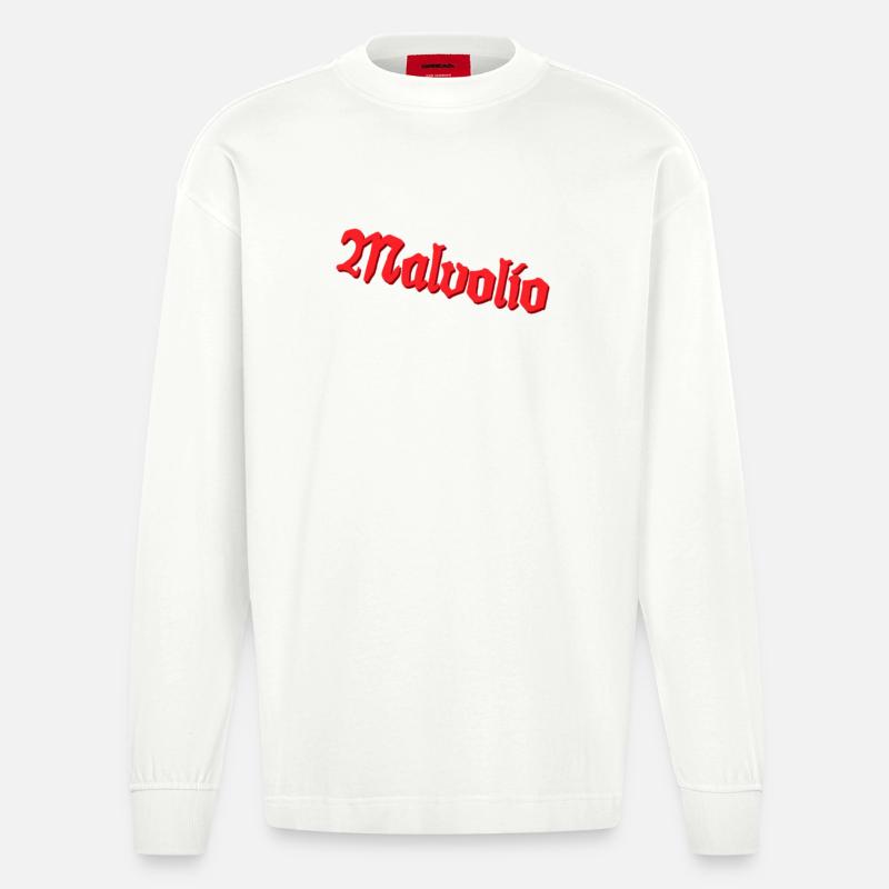 Malvolio - Manches longues bio épais oversize fabriqué en UE - OFF WHITE