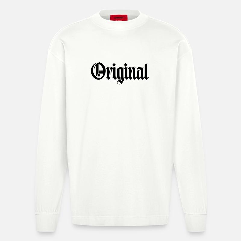 Original - Heavyweight Oversized Organic Langarmshirt Made in EU - OFF WHITE