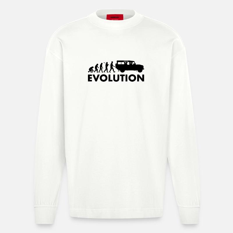 Defender 110 Evolution - Heavyweight Oversized Organic Langarmshirt Made in EU - OFF WHITE