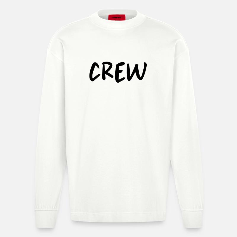 Crew - Heavyweight Oversized Organic Langarmshirt Made in EU - OFF WHITE