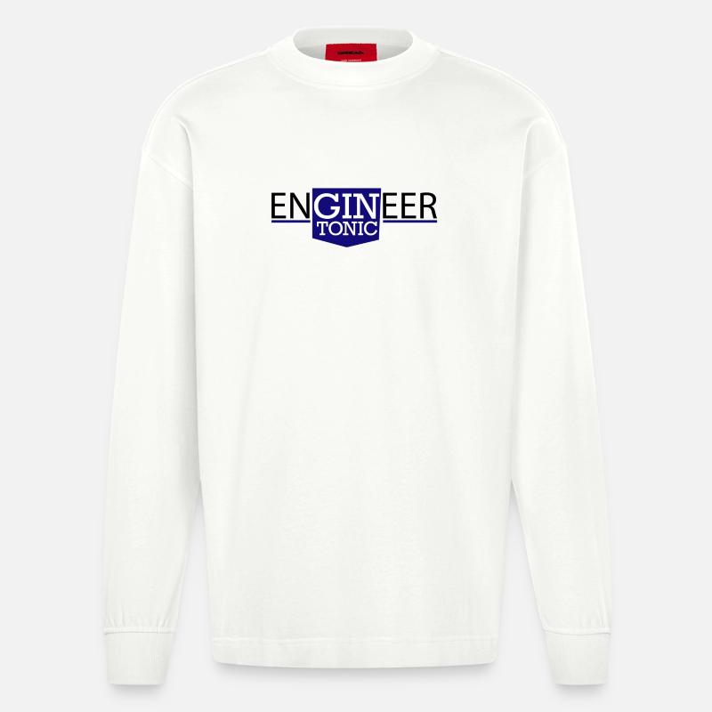 Engineer - Heavyweight Oversized Organic Langarmshirt Made in EU - OFF WHITE