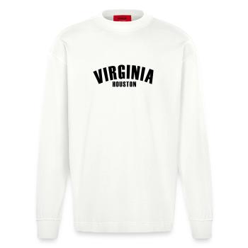 virginia shirt - Heavyweight Oversized Organic Langarmshirt Made in EU - OFF WHITE - Vorne