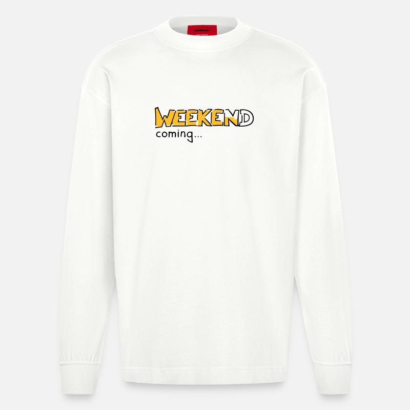 Weekend - Heavyweight Oversized Organic Langarmshirt Made in EU - OFF WHITE