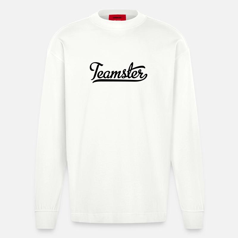 Teamster - Heavyweight Oversized Organic Langarmshirt Made in EU - OFF WHITE