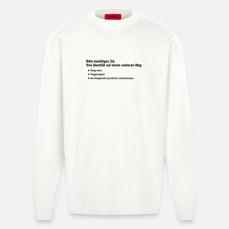 Confirmation - Manches longues bio épais oversize fabriqué en UE - OFF WHITE
