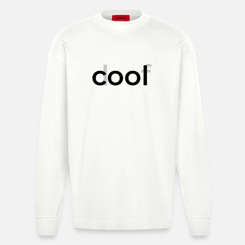 Bello buffo - Maglia a maniche lunghe ecologica oversize Heavyweight Made in UE - OFF WHITE