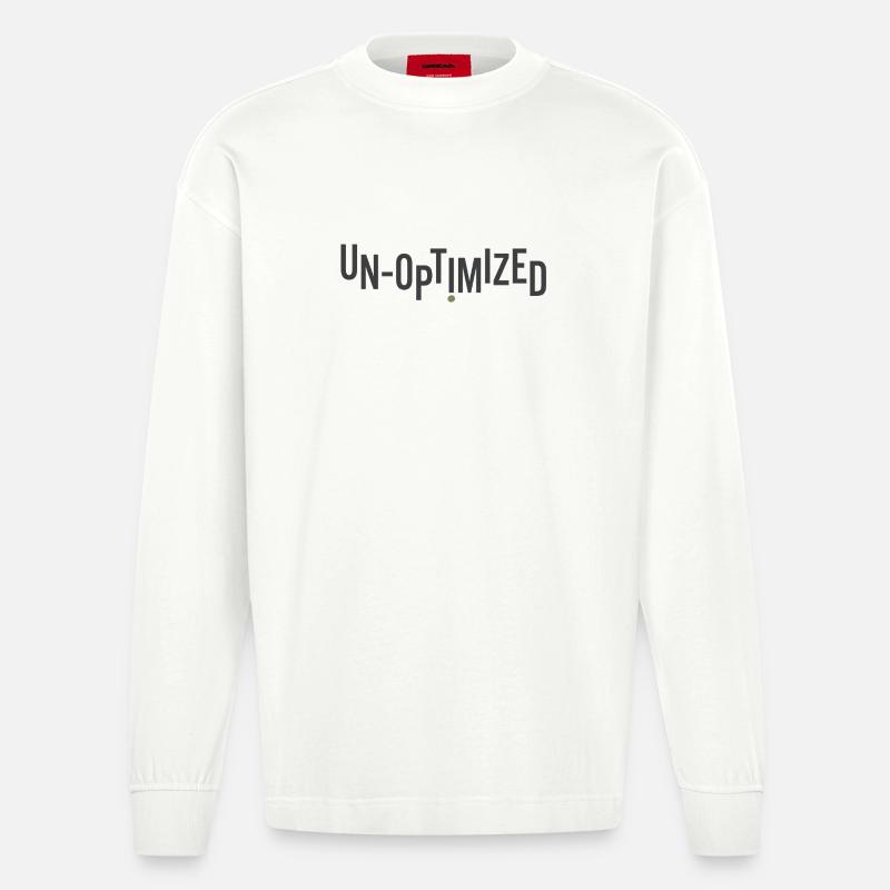 Unoptimized - Heavyweight Oversized Organic Langarmshirt Made in EU - OFF WHITE